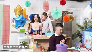 BRAZZERS - Chloe Surreal Flashes Her Tits To Her Boyfriend's Brother Before She Goes Down On Him