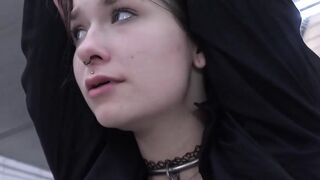 Petite Emo Girl Emily Addams Gets Bound And Fucked By Dominant Daddy - Passion-HD