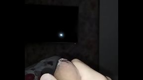 jerking-off phimosis dick in slow motion, дрочу член с фимозисом