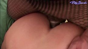 transcumz - trans brunette and horny woman seduce a man in cage until they get to a hot threesome