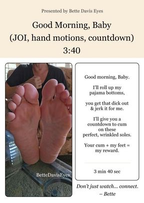 Good Morning, Baby (joi, hand motions, countdown) 3:40