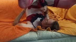 Lars Damberger Masturbating and Cum in Mouth with an Mouthgag