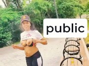 NEW YORK CITY PARK MANHATTAN NYC PUBLIC SOLO FEMALE NUDE