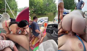 Amateur Boat Creampie Gangbang Group Sex Orgy Outdoor Pregnant Public Swingers Porn GIF by realhotwife4u