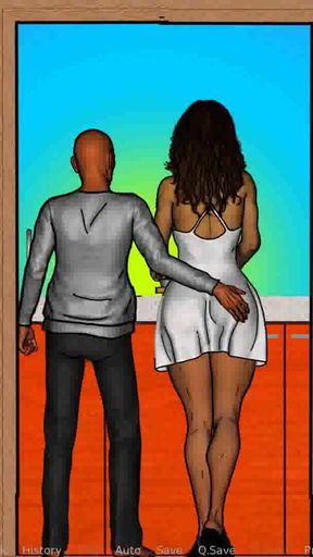 Key moment from &quot;A Couple&#039;s Duet of Love &amp; Lust: Cuckold Shares His Desi Indian Wife With An Older Man-Ep5&quot;