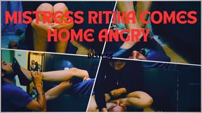 MISTRESS RITIKA COMES HOME ANGRY: Trampling, Facesitting & Total Humiliation