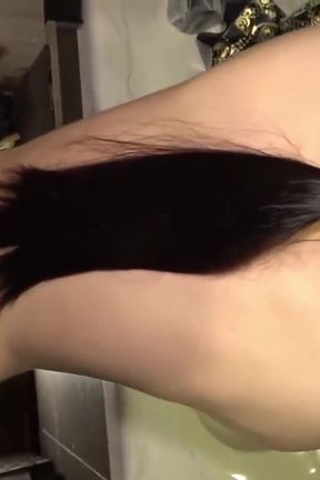 Gentle Black-haired Salon Receptionist, Soft Demeanor Melts Into Passionate POV Ending with Creampie Climax