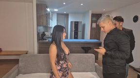 Without Thinking I Fuck My Best Friend's Stepsister While We Watch a Football Game