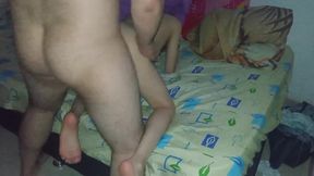 She catches me pulling her &mdash;  she gets angry &mdash;  after making her happy we have hard sex!!!