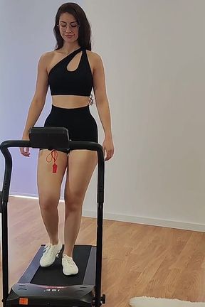 Full Body Walking on My New Treadmill Gym Outfit Fitness Sfw