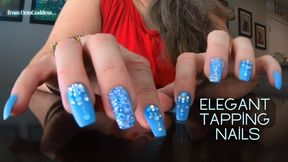 Elegant Tapping Nails: A Symphony of Sensual Mature Finger Fetish ft MiLF OctoGoddess, Long Blue Fingernails, Ignore Fetish wmv