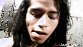 ”Alternate girl working on his sweet prick solo”