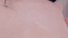 Moaning While Massaging My Small Tits