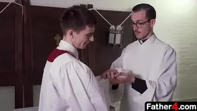 Altar Boys Secret Fantasy Fulfilled: Rough Priest Pounding Deep – 18+