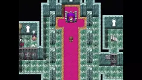 Redhead dominatrix tramples and humiliates guy in 3D RPG game