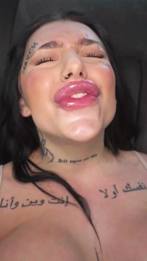 Fake Taxi - Big tits teen goth Sexy Nala pays with sex fast hard fuck rough sex sloppy blowjob   Clip 2
