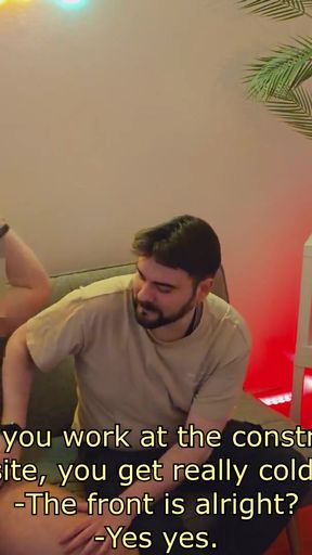 Straight Chubby Construction Worker Gets Sucked and His Ass Licked for the First Time by a Guy   Clip 1