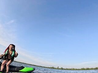 Stranded Jetski Whore Entreats For Assist, Gets Creampied By Her 'Hero'