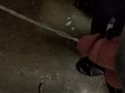 Desperation piss public 60 seconds at hotel parking garage.