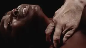 Steve Q pounds ebony chick's massive butt and feeds her a creamy treat