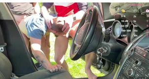 Car doors open and things got wild instantly