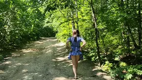 I went for a walk without panties, daring to undress and run naked It was exhilarating and risky!