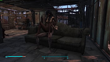 fallout 4 - sexy hot woman survivor rides Hancock