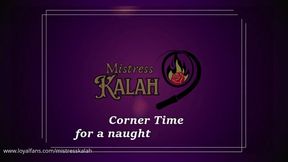 Corner Time for a Naughty Student