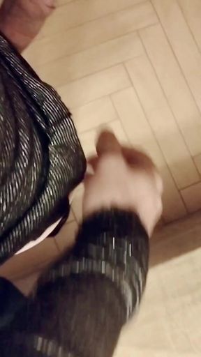 The little dick of the faggot horny
