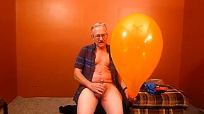 74) Balloon Inflate Jerk Cum Pop! - Balloonbanger