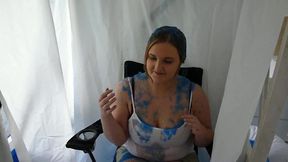 Taylor gunged in the gunge tank
