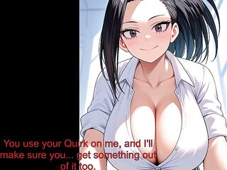 Momo’s Quirk Encouragement JOI - VOICED (Boobs, Feet, Titjob, My Hero Academia)