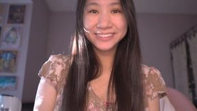 Cute Asian girl ASMR POV - Reading with a naughty twist