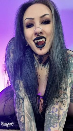 Vampire cowgirl riding