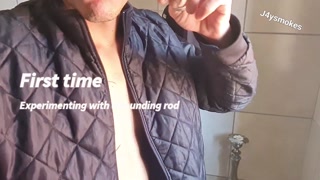 First time sounding rod pushing steel down my limp dick