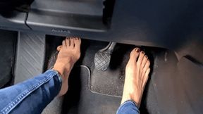 Driving and pedal pumping on country roads
