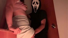 I'm home alone and when I go into the bathroom everything turns into a horror movie.