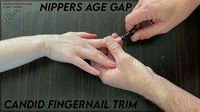 Nippers Age Gap Candid Fingernail Trim with Lucy LaRue