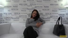 Nice Amateur Brunette Jana At Sex Casting