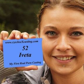 Iveta's first porn casting