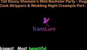 English Audio Sex Story - Tall Ebony Shemale’s Wild Bachelor Party - Huge Cock Strippers & Wedding Night Creampie - 2