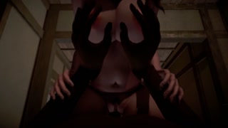 Fuck Big Tits Girl in dark Japanese Garden 02 -Honey Select