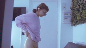 Lotus waits a shy partner with a strapon dildo : Director's cut