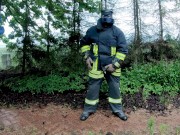 Firefighter pup - quick pressure release