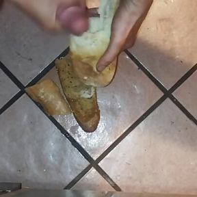 Masturbation with bread