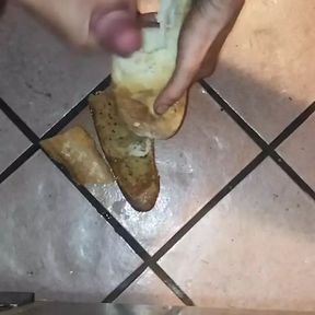 Masturbation with bread