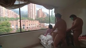 Real Latinas get caught in wild cuckold cuckold swing
