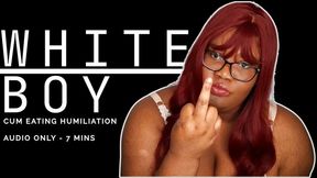 White Boy Cum Eating Humiliation - Bella Trixxx's CEI & SPH for Loser White Boys