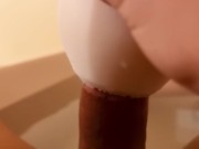 Pajeandome en el baño
