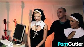 Horny Sluts Tara White and Jasmine Black Love Riding Cocks